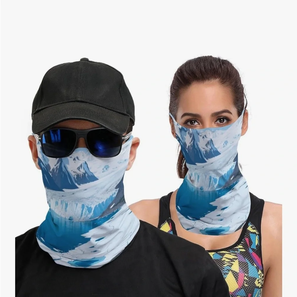 Visit Anchorage Alaska Neck Gaiter perfect for outdoor adventures & enthusiast.
